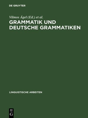 cover image of Grammatik und deutsche Grammatiken